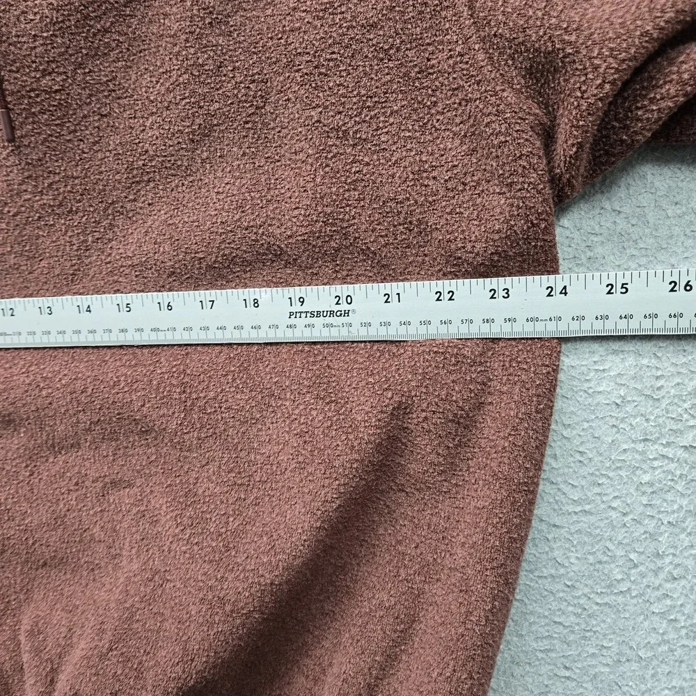 Nike Men Hoodie SMALL Brown Fleece Activewear Logo Center Swoosh Embroidered